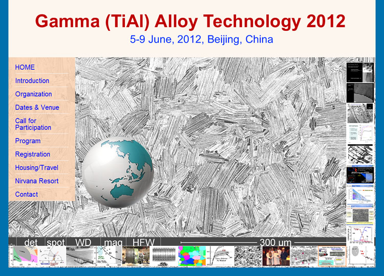 �����Ƽ���ѧ Gamma (TiAl) Alloy Technology 2012